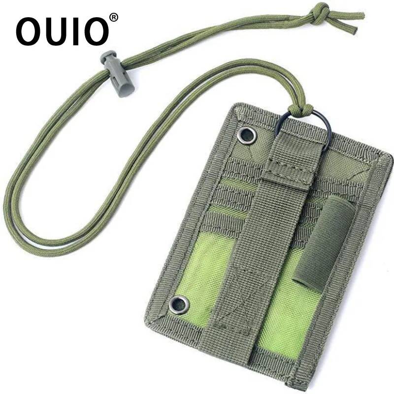Lanyard Badge Holder - OUIO Porta badge tattico con gancio