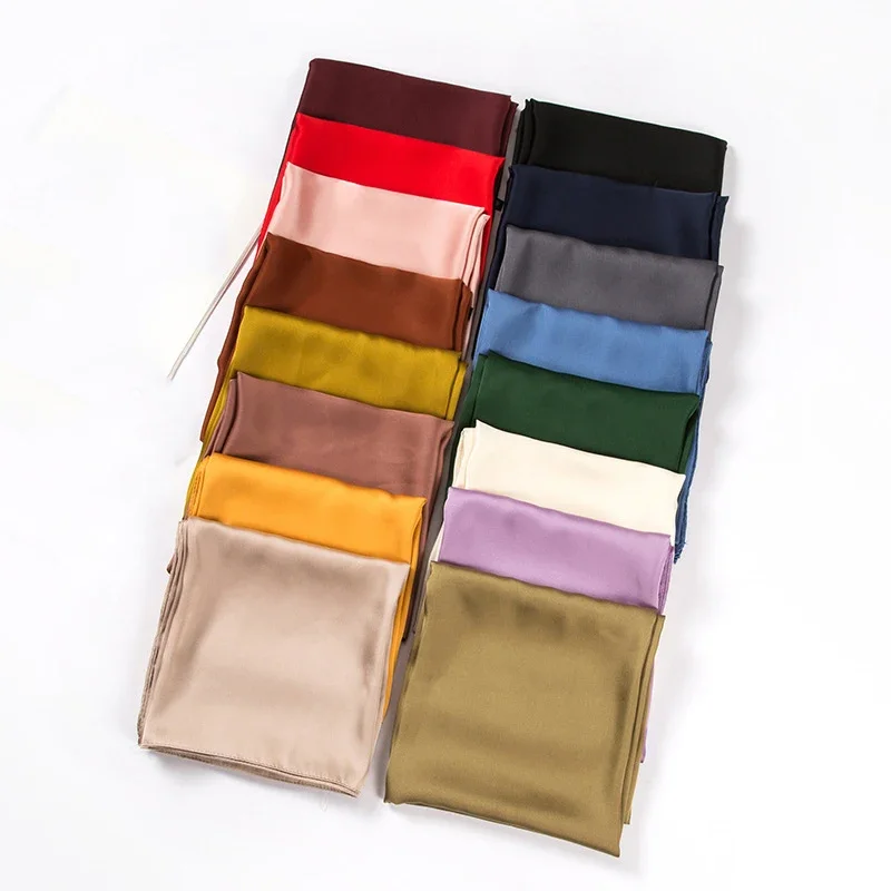 Ascot Neck Scarf - Sciarpa in Raso da Donna 70cm,