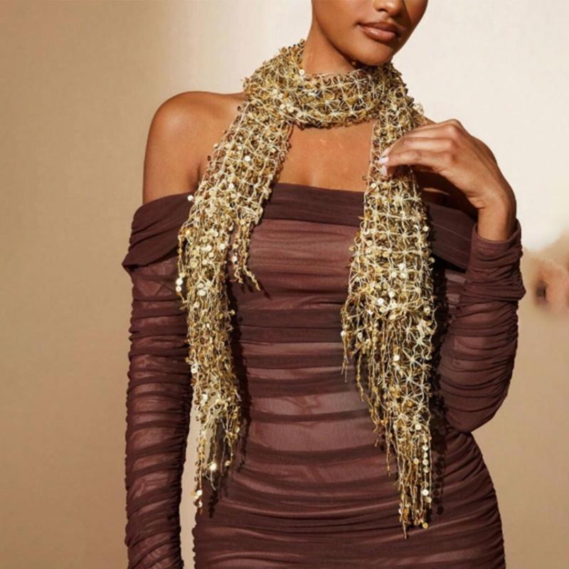 Stole Wedding Shawl - Y3NE Impreziosito Paillettes Scialle Da Sposa