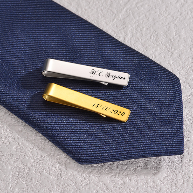 Fermacravatta con nome inciso  - Tie Bar Set Gift recensione e prezzo