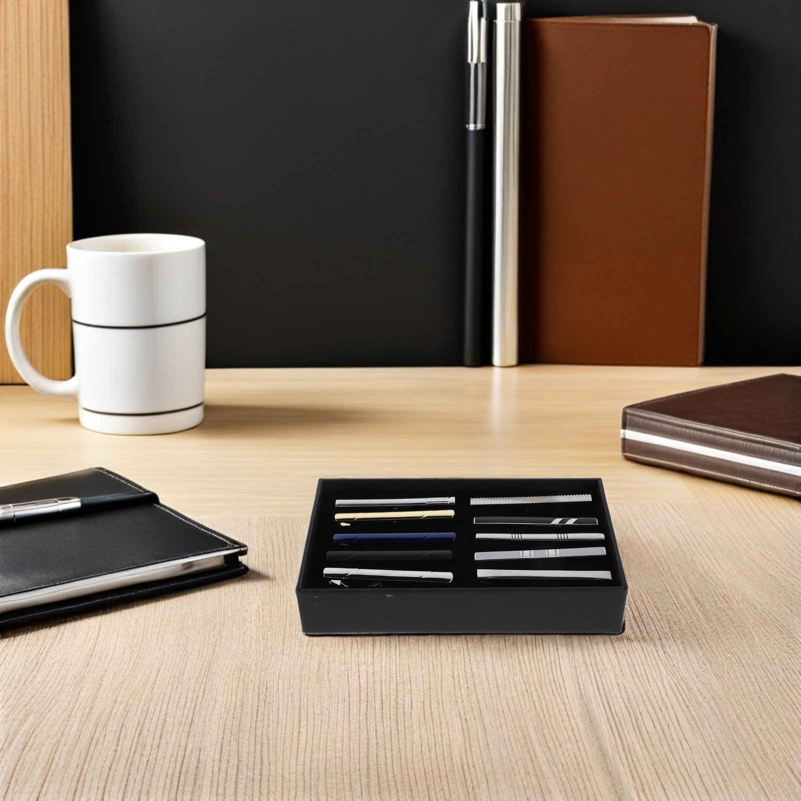 Set di 10 Fermacravatte Elegan - Tie Bar Set Gift recensione e prezzo