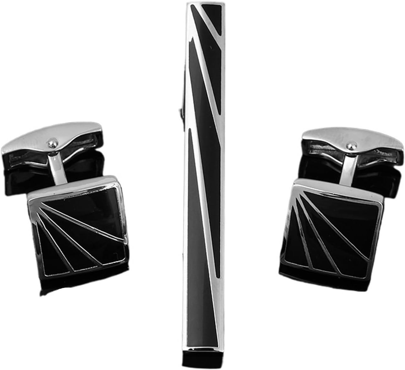 2 Set, Set di Cravatte e Gemel - Tie Bar Set Gift recensione e prezzo
