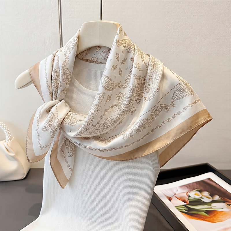 Foulard Quadrato Vintage Beige - Head Wrap Turban recensione e prezzo