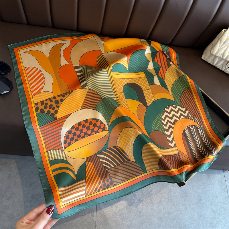 2026 Nuova Geometria Stampa Sc - Ascot Neck Scarf recensione e prezzo