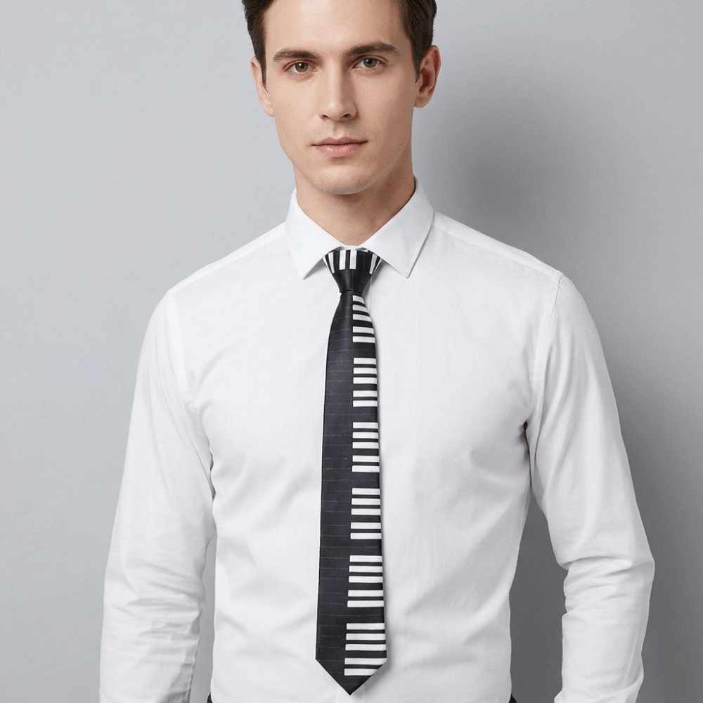 Cravatta Sottile Semplice Bian - Skinny Tie Men recensione e prezzo